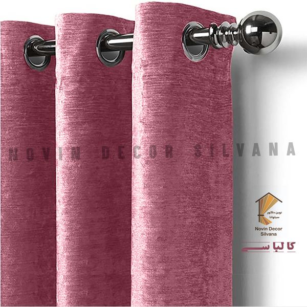 پرده نوین دکور سیلوانا مدل مخمل شانل 1 _ 180 سایز 180 × 140 سانتی متر 