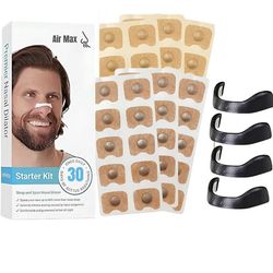 گیره بینی بهبود تنفس مدل ایرمکس مجموعه 4 عددی به همراه چسب بینی بسته 30 عددی