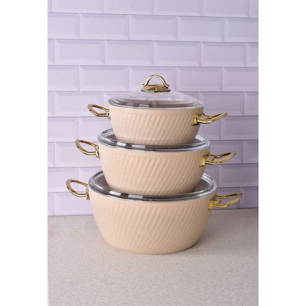 سرویس پخت و پز 10 پارچه ام جی اس مدل فورج ماربل