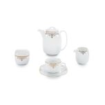 سرویس غذاخوری 98 پارچه 12 نفر چینی زرین ایران مدل کواترو مونت کارلو درجه عالی