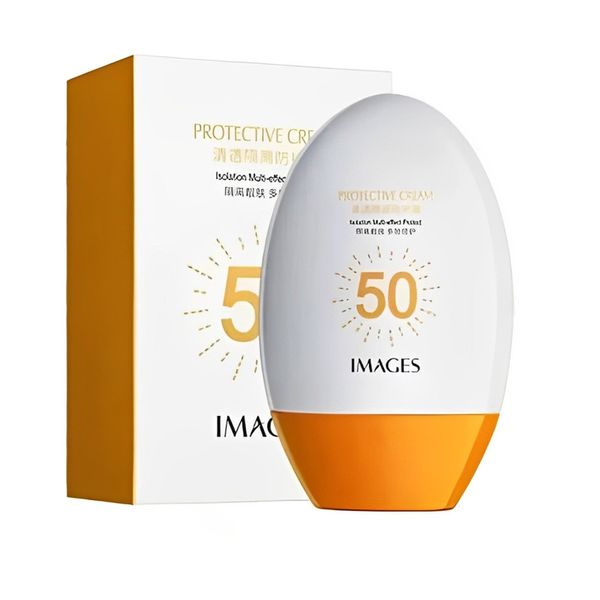کرم ضد آفتاب بدون رنگ ایمجز SPF 50 مدل Protective مناسب انواع پوست حجم 45 میلی لیتر