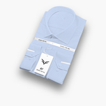 پیراهن مردانه آبی آسمانی روشن فلورا