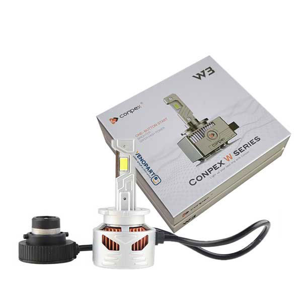 هدلایت خودرو پایه D2s/D4s کانپکس مدل W3 جایگزین زنون فابریک اورجینال | (2عددی)