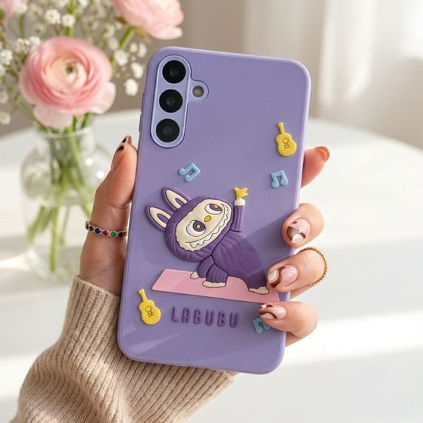 کاور مدل فانتزی طرح عروسکی Labubu لبوبو مناسب برای گوشی موبایل سامسونگ Samsung Galaxy A15