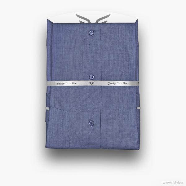 پیراهن مردانه آبی‌نفتی روشن