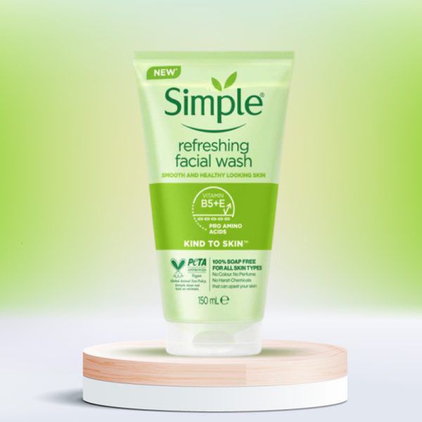 ژل شست‌وشوی صورت سیمپل مدل kind to skin حجم 150 میلی‌لیتر