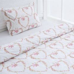 سرویس ملحفه انگلیش هوم مدل Rose Heart یک نفره 2 تکه