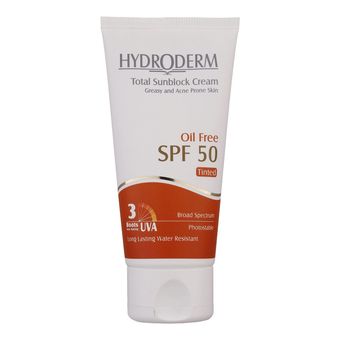 کرم ضدآفتاب هیدرودرم مدل Medium Beige SPF50، حجم 50 میلی‌لیتر
