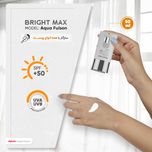 کرم ضدآفتاب بدون رنگ برایت مکس SPF50 مدل آکوا فیوژن ‌مناسب انواع پوست، حجم 50 میلی‌لیتر