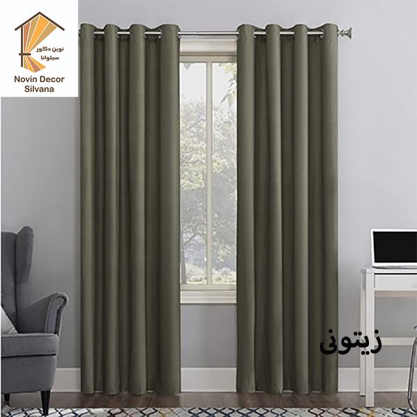 پرده نوین دکور سیلوانا مدل کتان 28 سایز 280 × 140 سانتی متر 