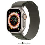 ساعت هوشمند اپل مدل Ultra 49 mm Alpine Loop دارای قابلیت های صفحه نمایش لمسی، کنترل سطح اکسیژن خون، قابلیت مکالمه از طریق بلوتوث