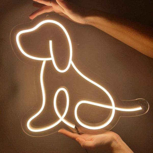 تابلو نئون مدل فلکسی طرح سگ کد G2