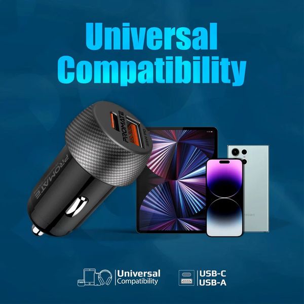 شارژر فندکی 33 وات پرومیت مدل DRIVEGEAR-PD33 با گارانتی شرکتی