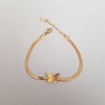 دستبند زنانه استینلس استیل مدل پروانه