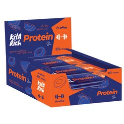 پروتئین بار زردآلو و آلو با روکش شکلات کیتاریچ - 45 گرم بسته 12 عددی