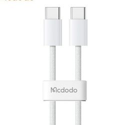 کابل شارژ و دیتا 60 وات USB-C مک دودو مدل mcdodo CA-5690 طول 1 متر