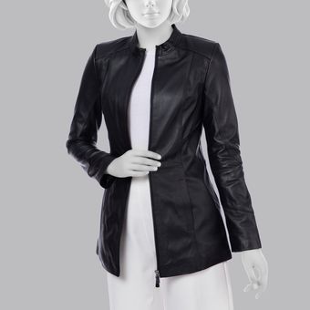 کت چرم زنانه چرم مشهد مدل B0461