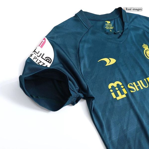 تی شرت  آستین کوتاه ورزشی مردانه مدل النصر عربستان پلیری کد Away 2023