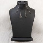 گوشواره زنانه استینلس استیل مدل بخیه طرح ستاره کد sta111