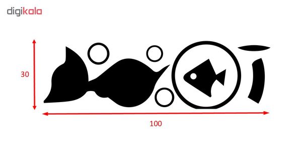 استیکر یخچال صالسو آرت طرح fish in dream az