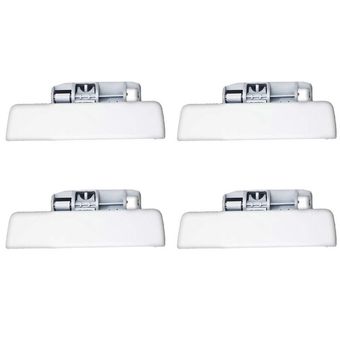 دستگیره درب باز کن بیرونی خودرو مناسب برای پژو پارس سفید مجموعه 4 عددی