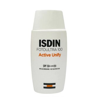 کرم ضدآفتاب بدون رنگ ایزدین SPF50 مدل FOTOULTRA 100 ACTIVE UNIFY ‌مناسب انواع پوست، حجم 50 میلی‌‌لیتر