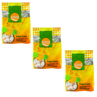 قند حبه قندانه با طعم لیمو- 350 گرم  بسته 3 عددی