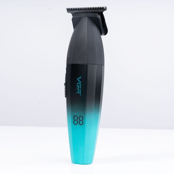 ماشین اصلاح موی سر و صورت وی جی ار مدل V-906، اصلاح به صورت صفر زن، خط زن، منبع انرژی باتری، تکنولوژی اصلاح به صورت تریمر، مدت ز