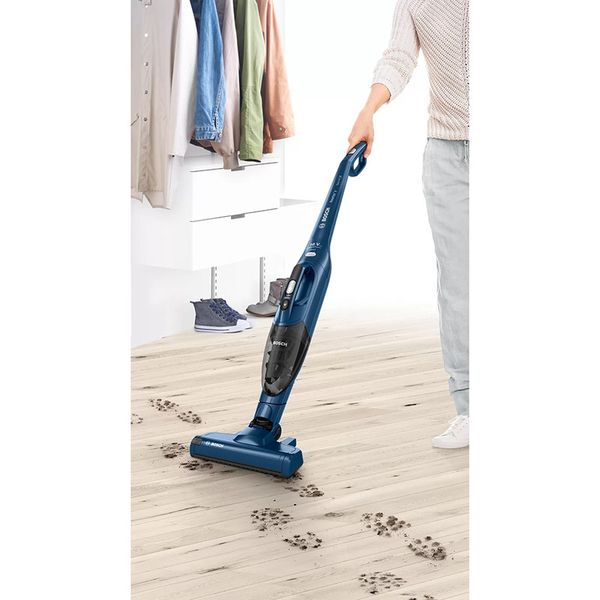 جارو شارژی عصایی بوش مدل BCHF2MX20 با باتری 20 ولت لیتیومی، مدت کارکرد تا 44 دقیقه، فناوری Easy Clean System، برس Electro برای س