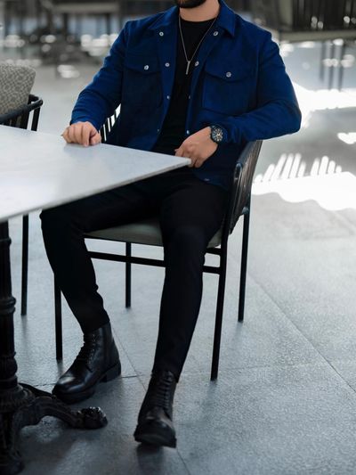 کاپشن سوییت سرمه ای کد j144