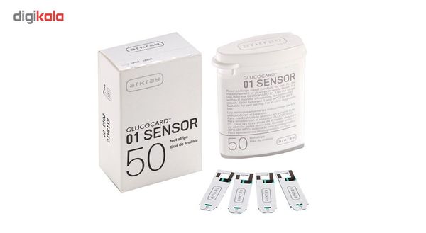 نوار تست قند خون 01 Gluococard sensor Arkary تاریخ انقضا 2026/02/28