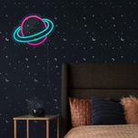 چراغ دیواری نئون دیزاین طرح Planet_PN*625