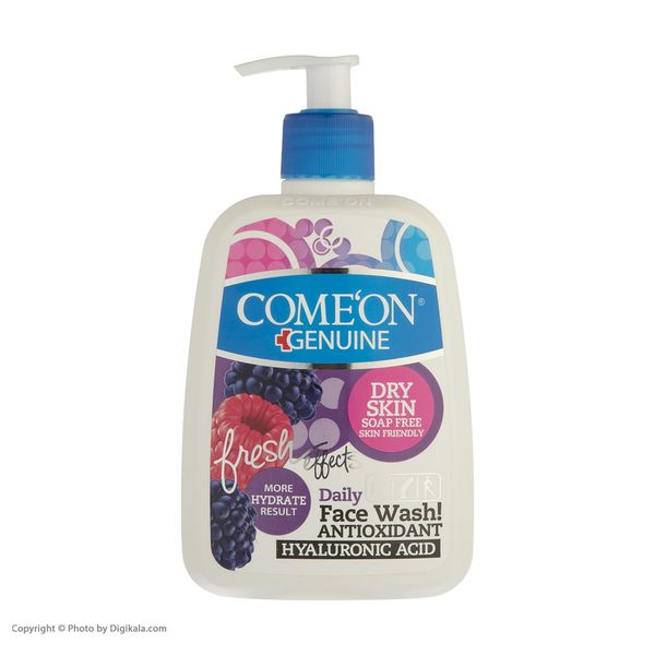 ژل شستوشوی صورت کامان مدل DRYمناسب پوست خشک حجم 500 میلیلیتر
