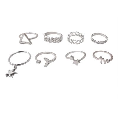 انگشتر زنانه مجموعه 8 عددی