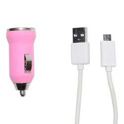 شارژر فندکی مدل HZ-008 به همراه کابل تبدیل microUSB