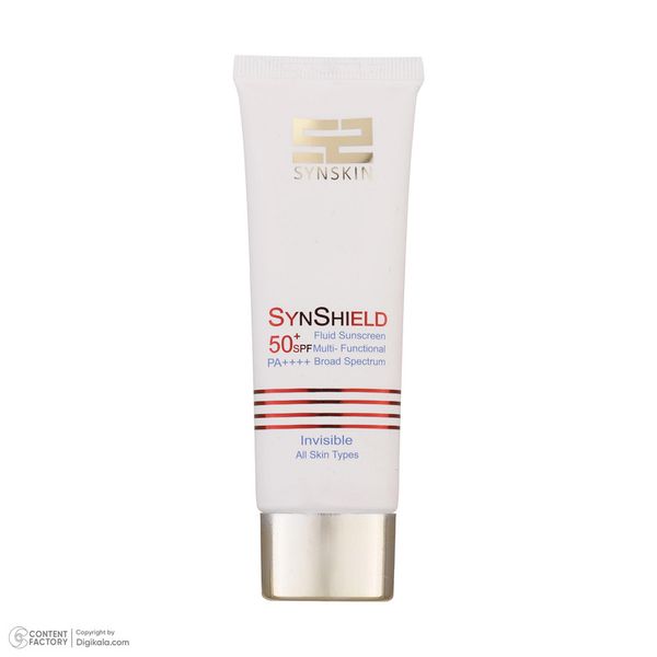 فلوئید ضدآفتاب بی‌رنگ ساین اسکین SPF50 سری Invisible مناسب انواع پوست، حجم 50 میلی‌لیتر