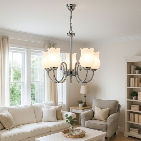 لوستر 5 شعله شاهان تک مدل SF.U5