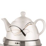 ست کتری و قوری تی جی اچ مدل آپادنا شیردار کف چدن کد 7750