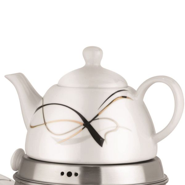 ست کتری و قوری تی جی اچ مدل آپادنا شیردار کف چدن کد 7750