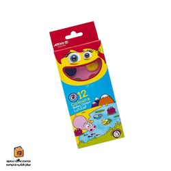 آبرنگ 12 رنگ صورتی آریا (ARYA)