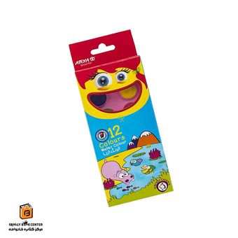 آبرنگ 12 رنگ صورتی آریا (ARYA)