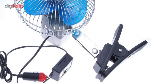 پنکه خودرو 6 اینچ 12 ولت مدل Oscillating