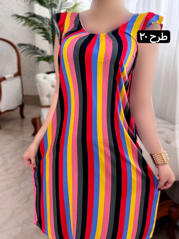 پیراهن نخی ساتینا 2042