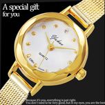 ساعت مچی عقربه ای زنانه مدل تک موتوره بند ظریف