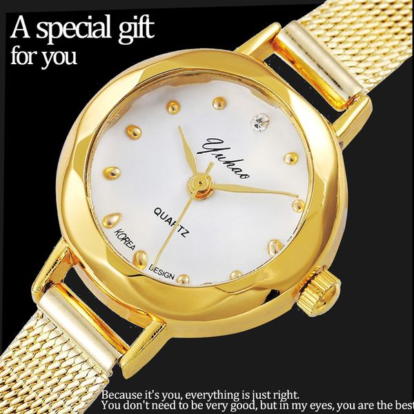 ساعت مچی عقربه ای زنانه مدل تک موتوره بند ظریف