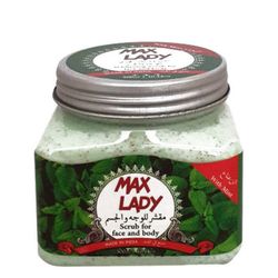 اسکراب شنی مکس لیدی MAX LADY لایه بردار پوست مدل نعنا حجم 300 میلی لیتر
