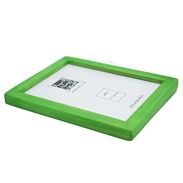 قاب عکس چوبی دو سانتی سایز 16×21 سبز