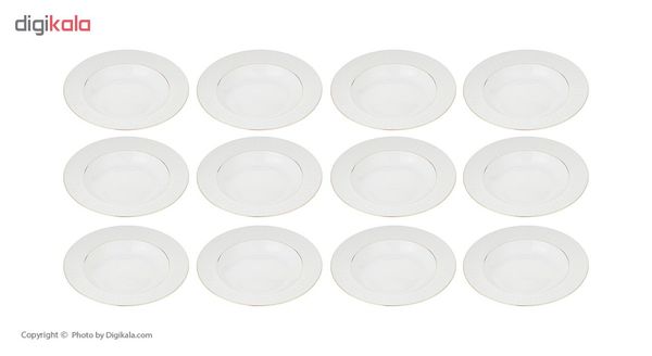 سرویس غذاخوری 102 پارچه چینی زرین ایران سری ایتالیا اف مدل Sepid Sadaf درجه عالی