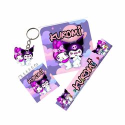 بسته لوازم تحریر مدل کرومی و ملودی کد new6 مجموعه 4 عددی - جین 12 عددی