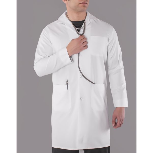 روپوش پزشکی مردانه خضرا مدل کلاسیک کد 30500